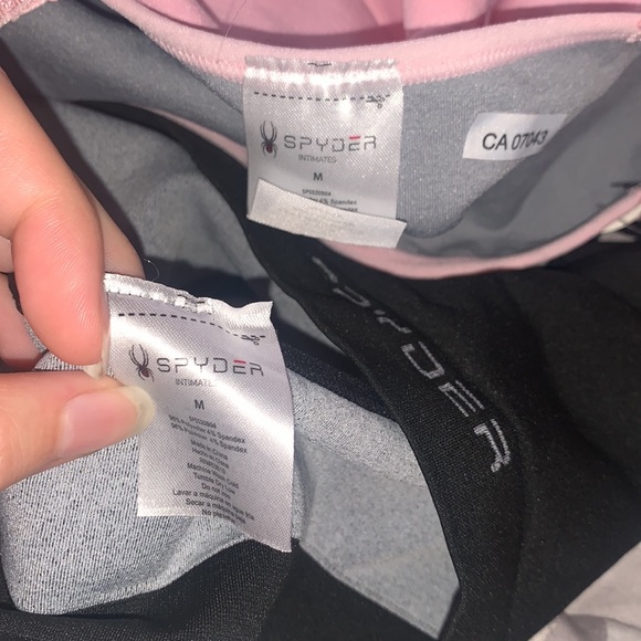 Spyder | Pink and Black Bralette Size M - Picture 4 of 8